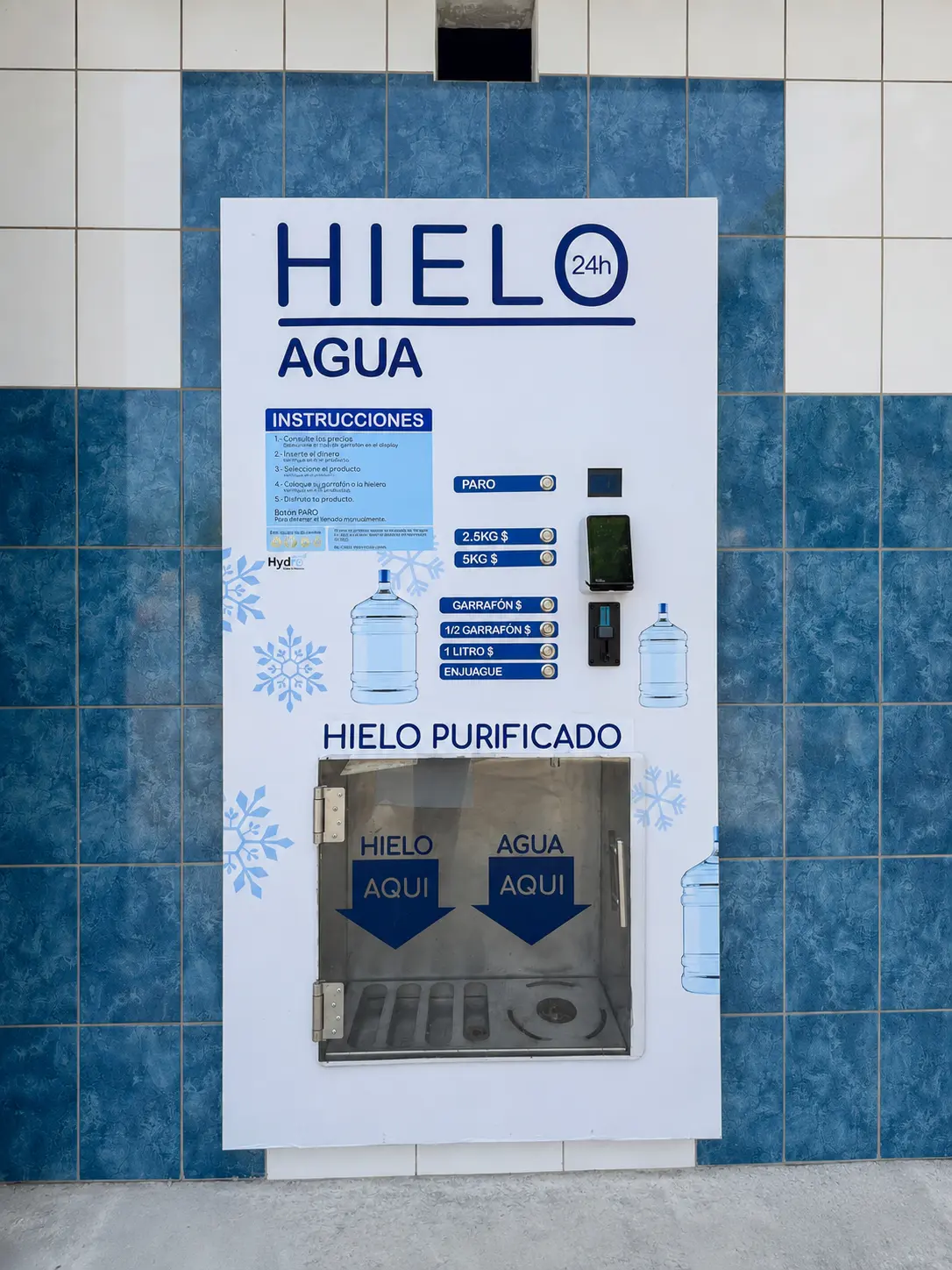 Máquina expendedora Dúo Agua y Hielo Hydro Tech