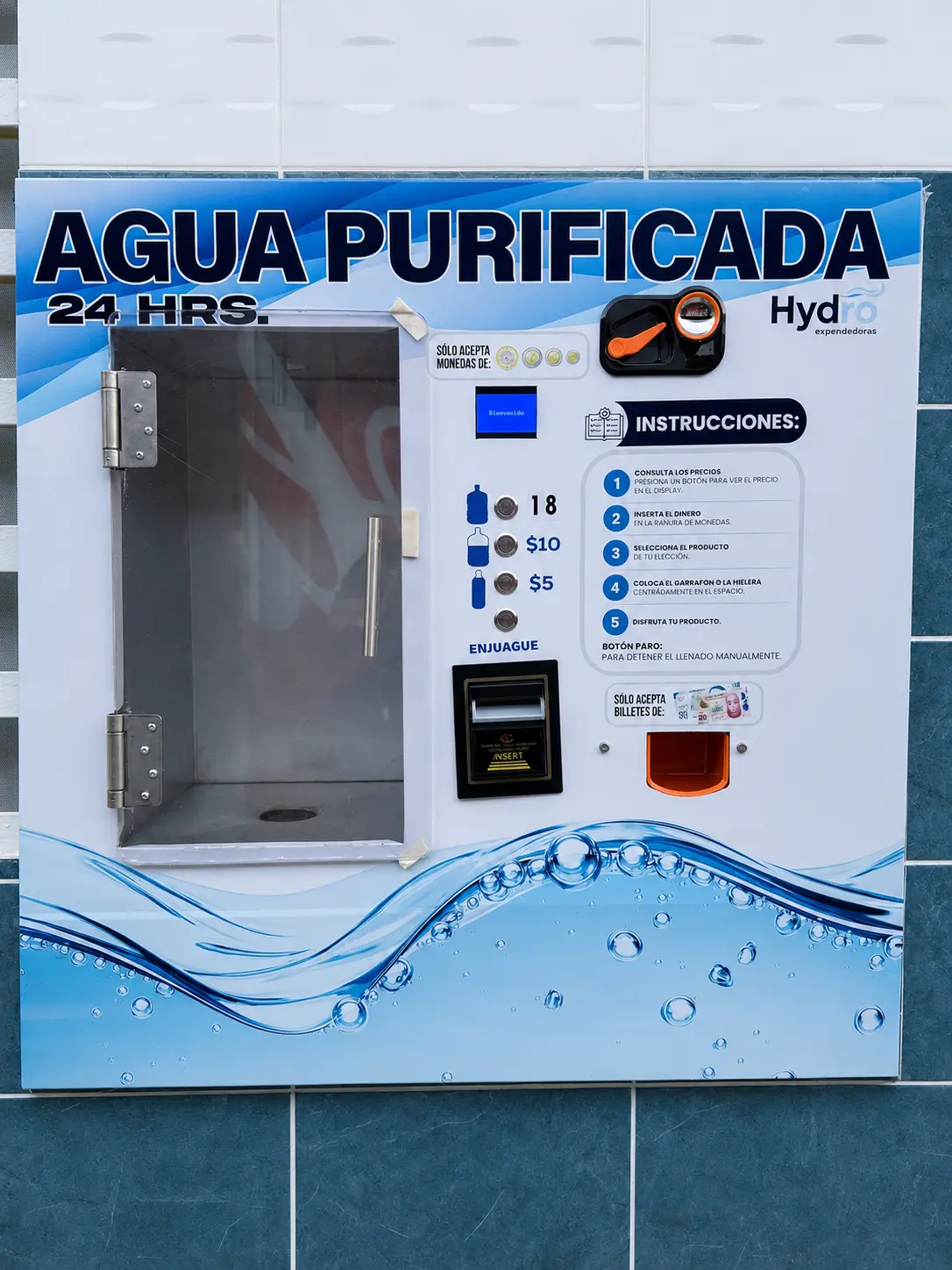 Máquina expendedora Solo Agua Hydro Tech